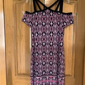 Classic Black Off-Shoulder Midi Dress